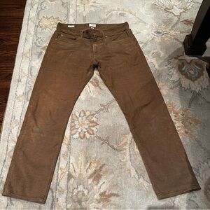 J. Crew Chocolate Corduroy Trousers pants
